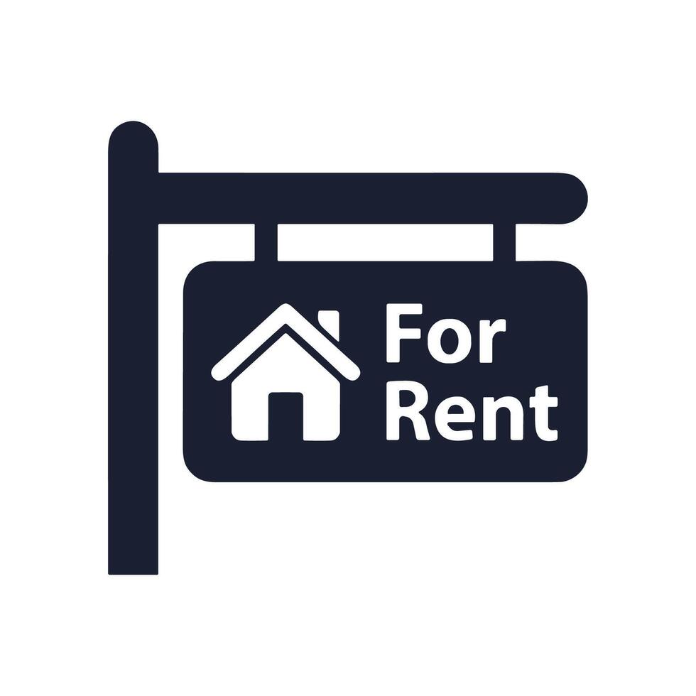 simple-flat-style-for-rent-house-sign-board-illustration-vector